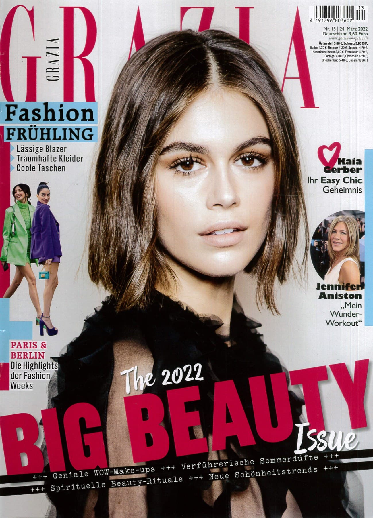 Grazia cover issue 13/2022 The 2022 BIG BEAUTY Issue