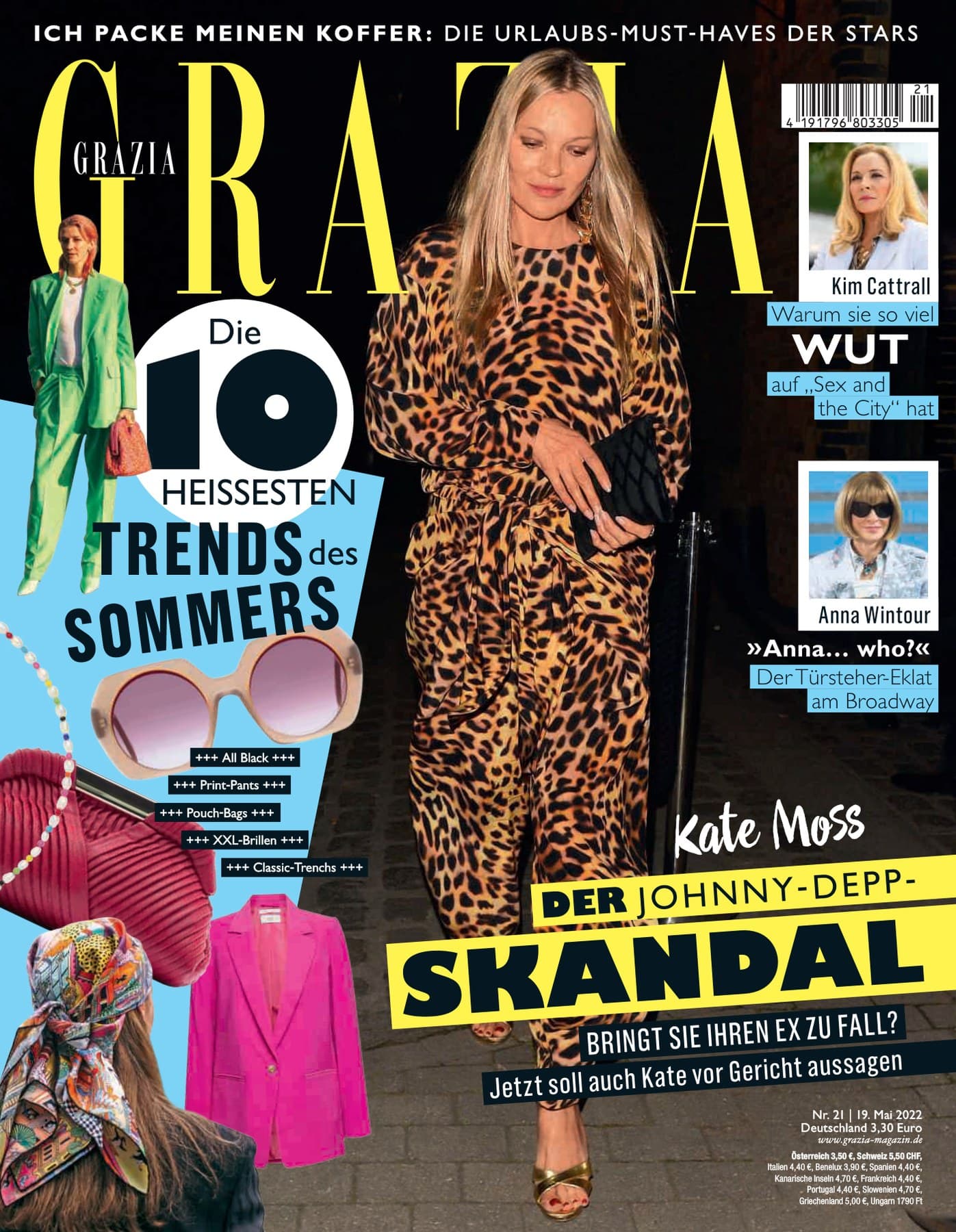 Grazia magazine cover issue 21/2022 dated 19 May 2022