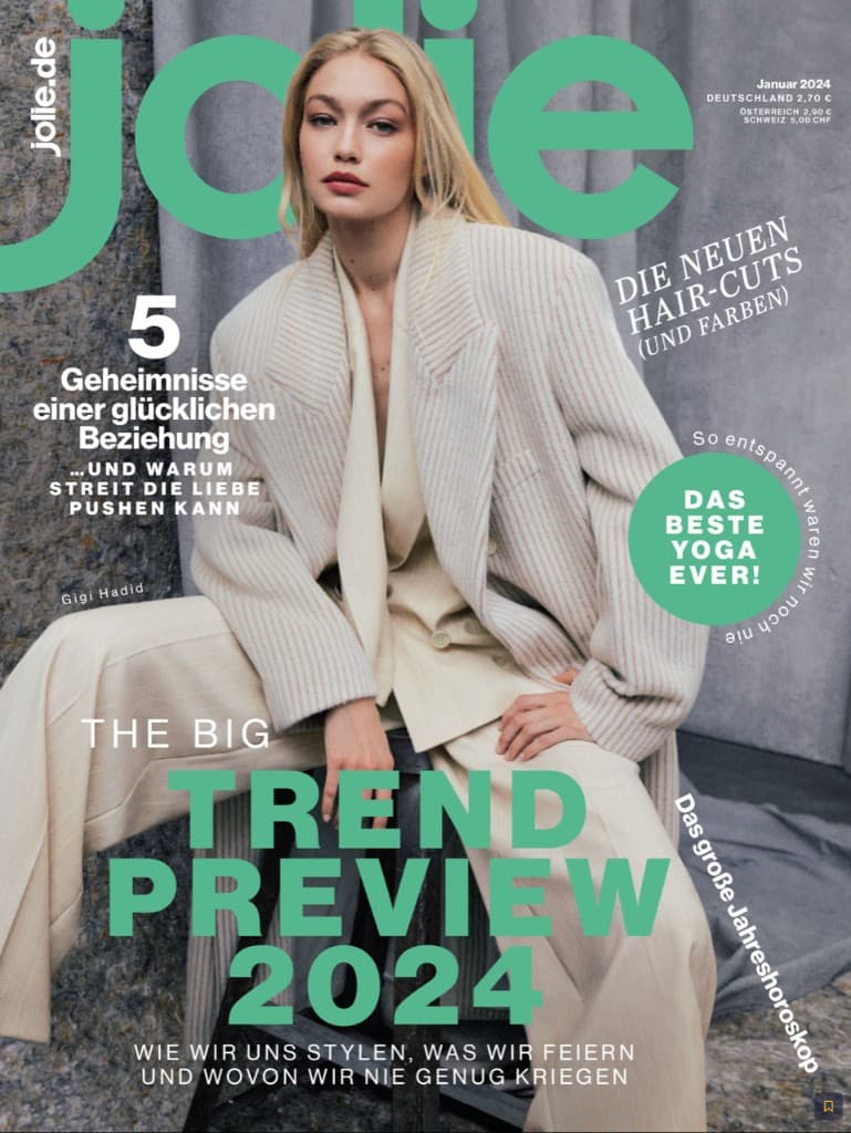 Jolie magazine cover January 2024